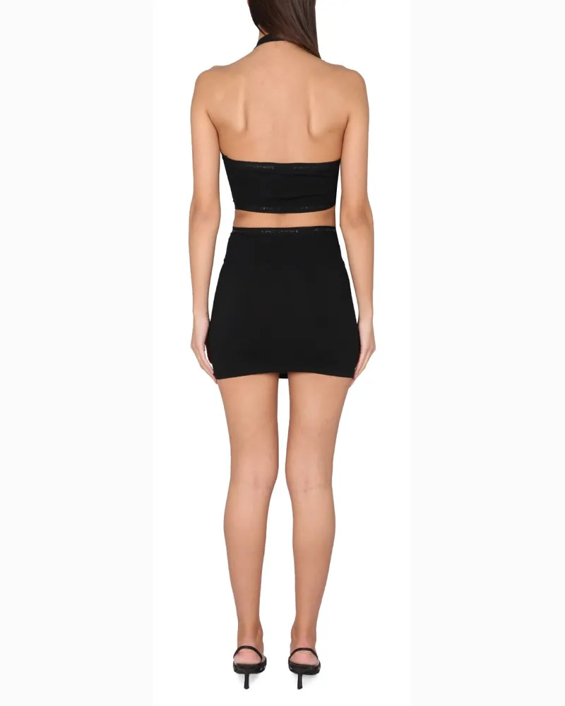 Alexander Wang Asymmetrical Neckline Dress — Black Black