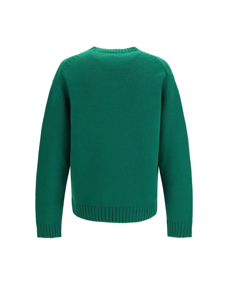 Tom Ford Men's Bicolor Wool Oves Aries Sweatshirt Clothing Green