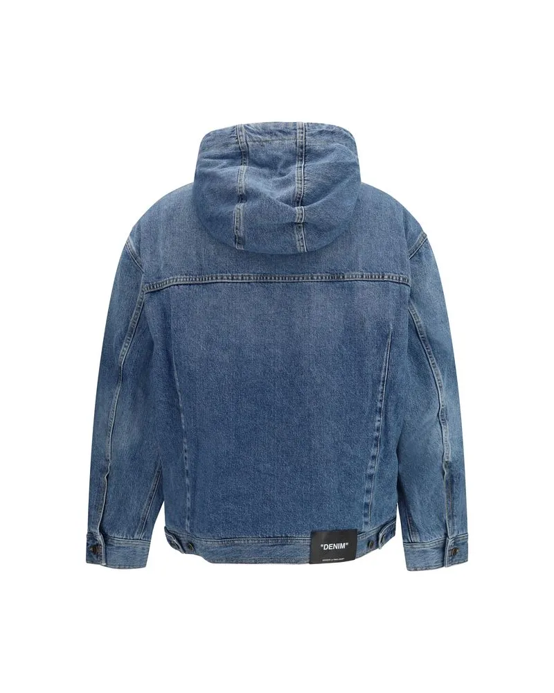 OFF-WHITE Padded Denim Jacket — Blue Blue
