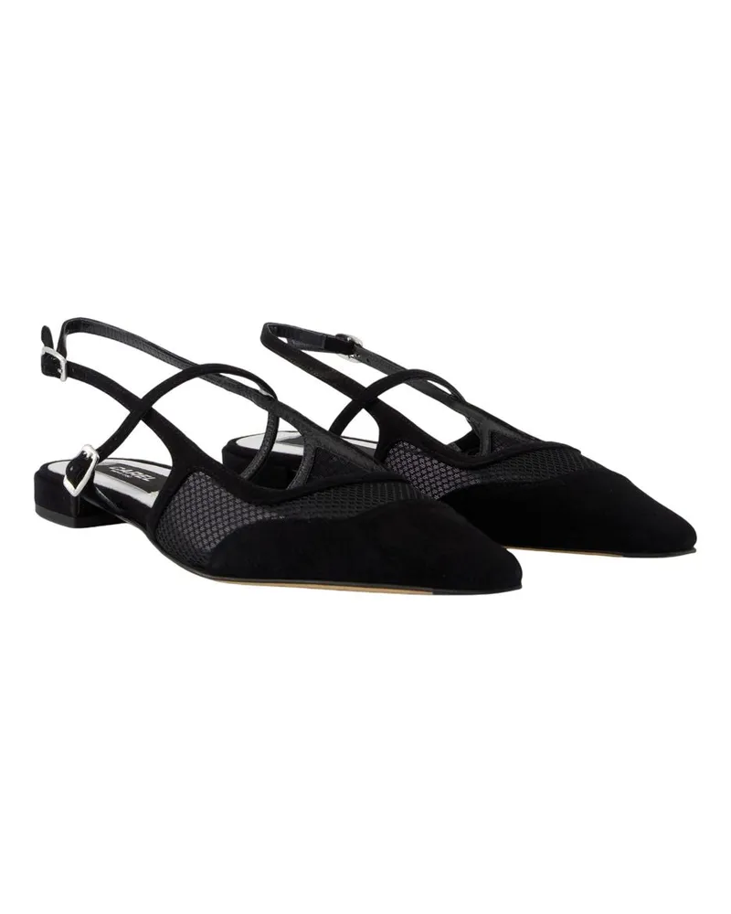 Carel Women's Maela Ballerinas -  Leather Black Calfskin Shoes Flat-Shoes Black