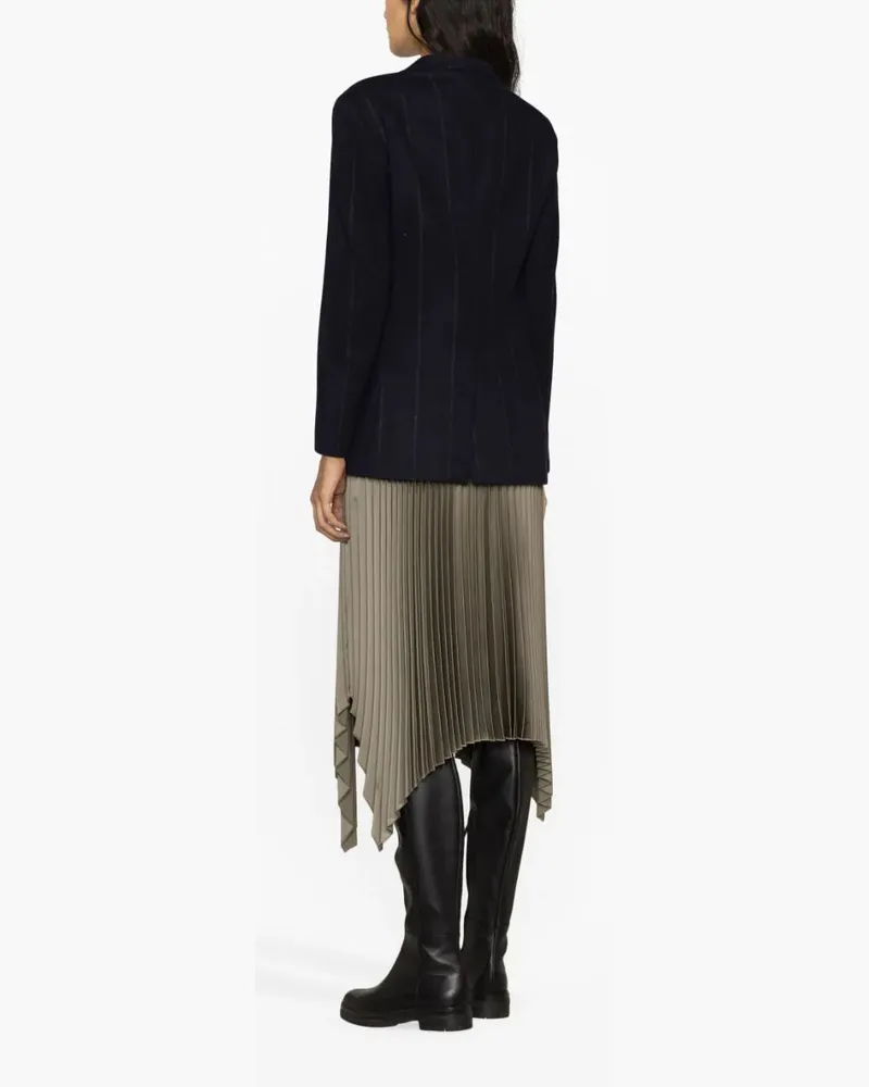 Fabiana Filippi Women's Stripe-Detail Double-Breasted Blazer Aw23 W Navy
