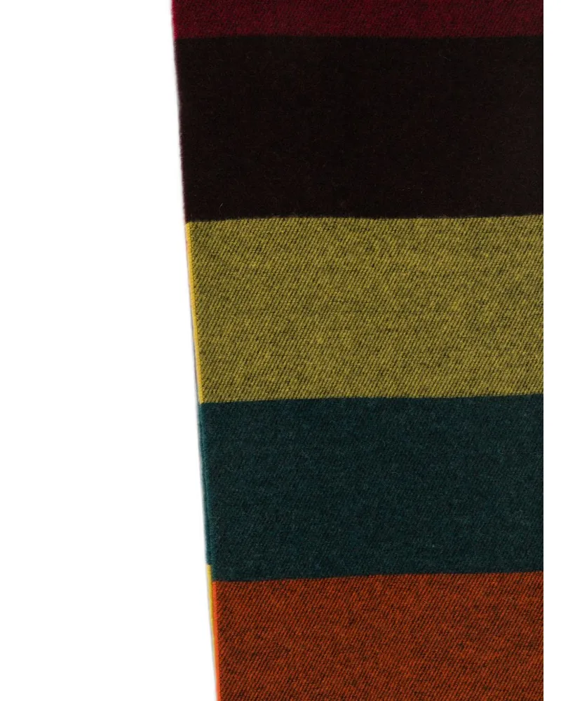 Paul Smith Striped Scarf — Black Black