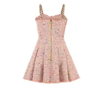 Women's Multicolor Tweed Mini Dress Multicolore Short