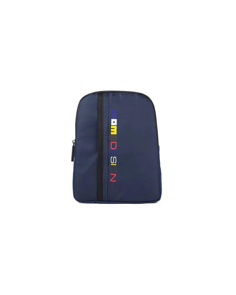 MOMO DESIGN Men's Shoulder Bag Blue-Multi Nylon - Shoulder-Bags Blue/multi Blue