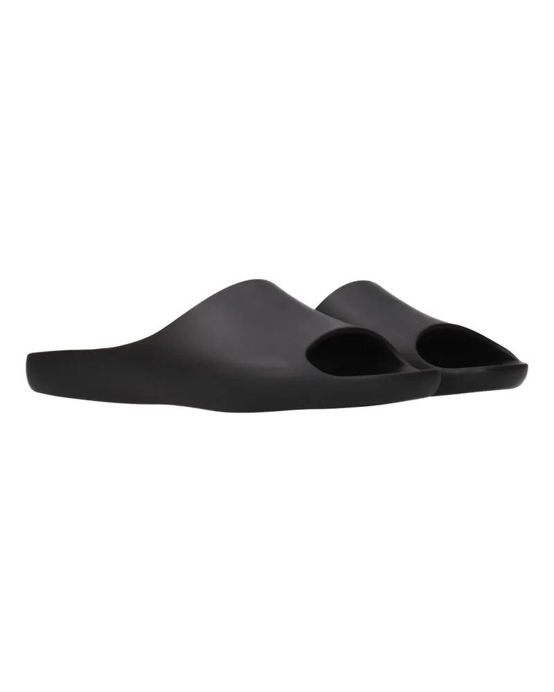 The Row Women's Black Cotton Slippers Black