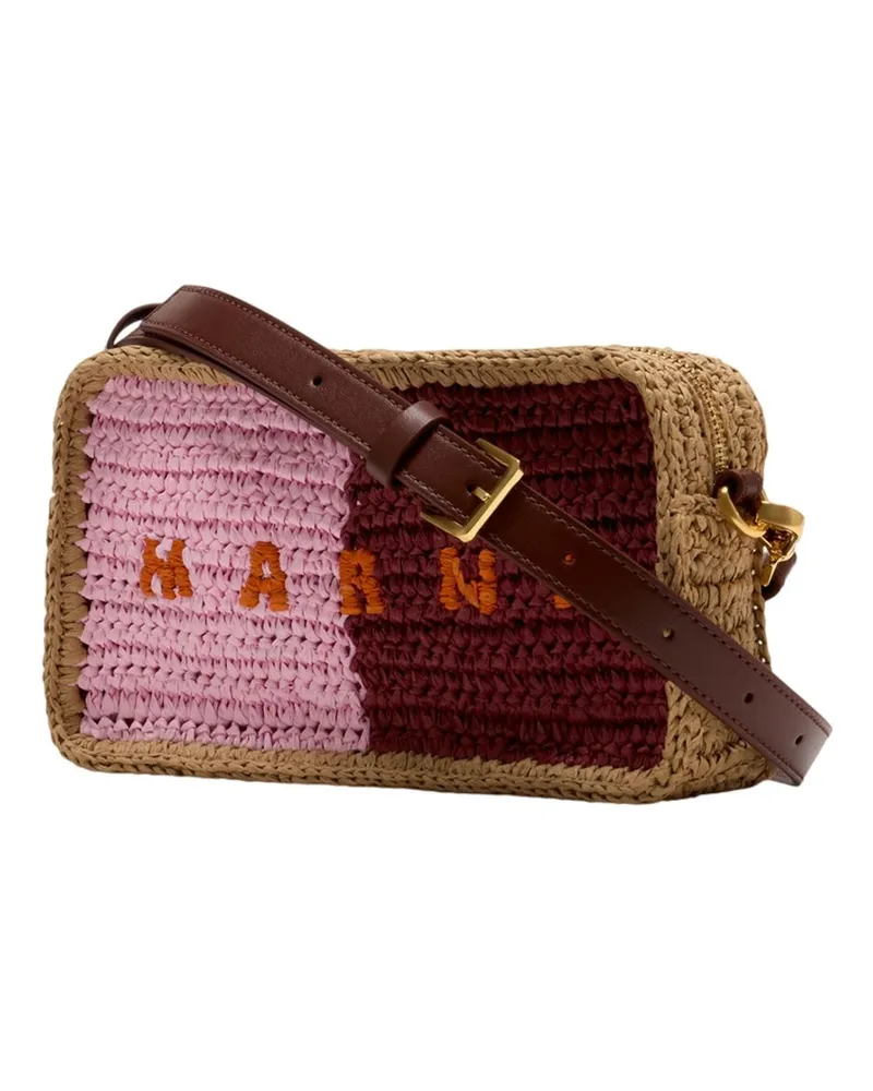 Marni Women's Camera Crossbody -  Leather Multicolor Calfskin Bags Crossbodies Multicolor