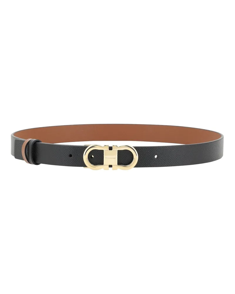 Ferragamo Women's Belt Calf Leather Black Black