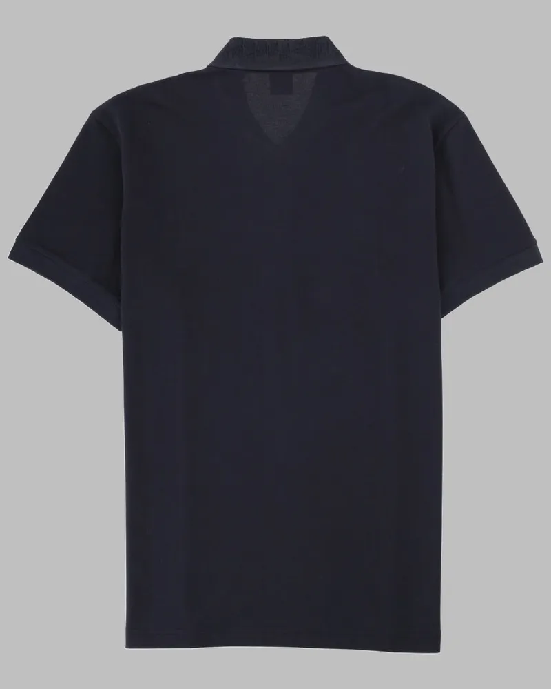 HUGO BOSS Logo Stretch-Cotton Polo Shirt — Blue Blue