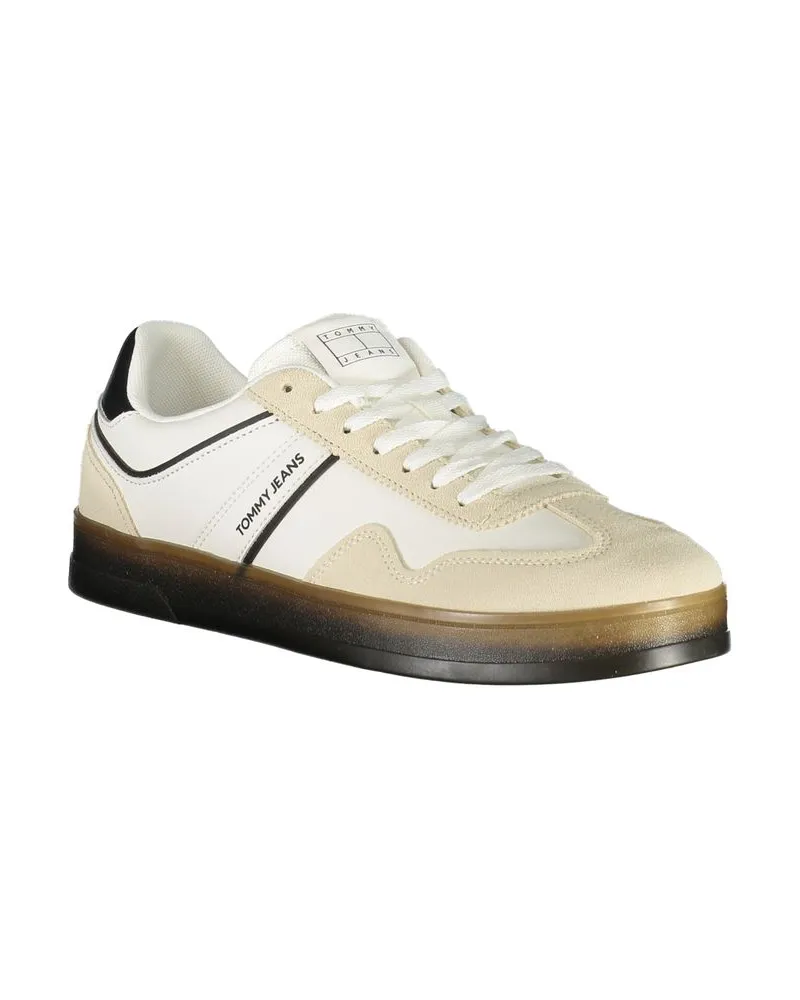 Tommy Hilfiger Colorblock Leather Sneaker — White White