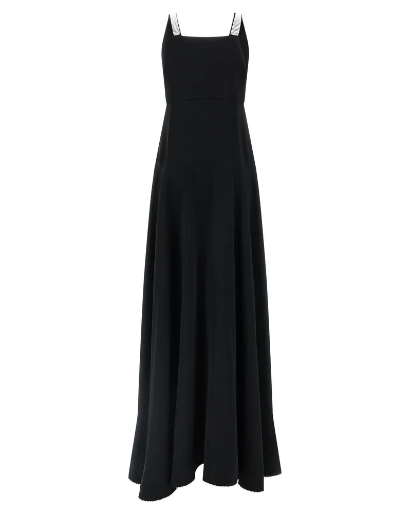 Giovanni Bedin Ruffle and Crystal-Trim Dress — Black Black