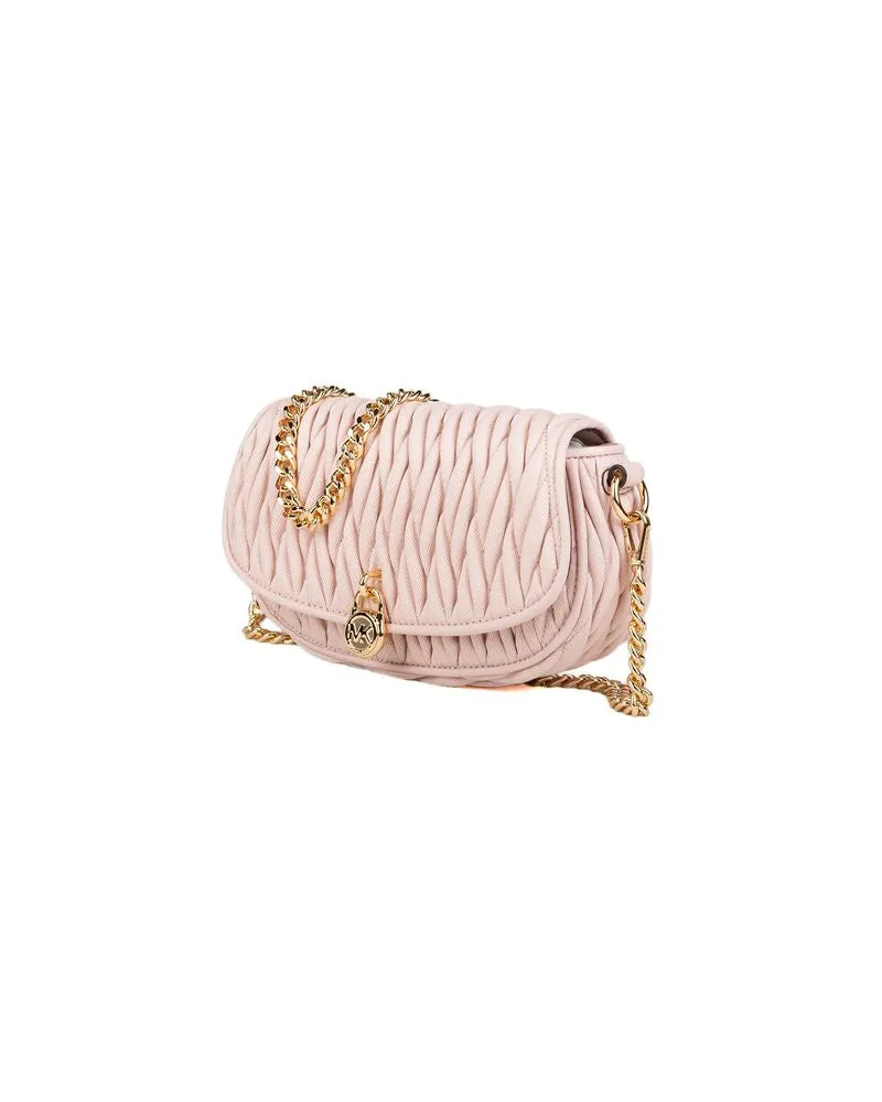 Michael Kors Quilted Cotton Crossbody Bag — Pink Pink