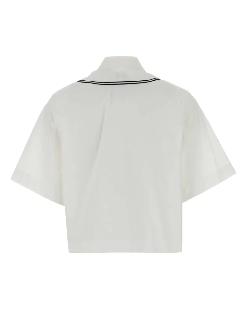 Kenzo Women's Short Shirt White Cotton White