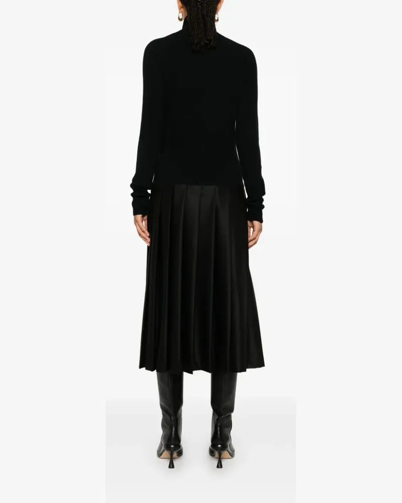 Fabiana Filippi Women's Pleated Maxi Dress Aw24 W Black
