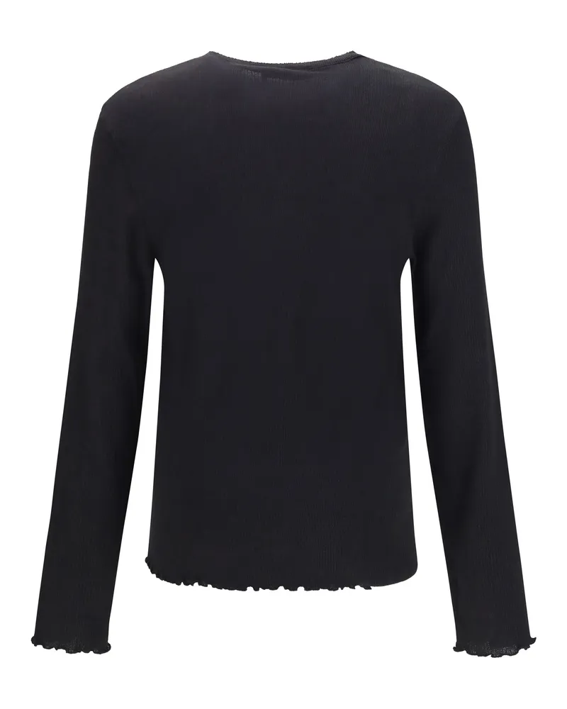 Our Legacy Ribbed Cotton-Blend Sweater — Black Black