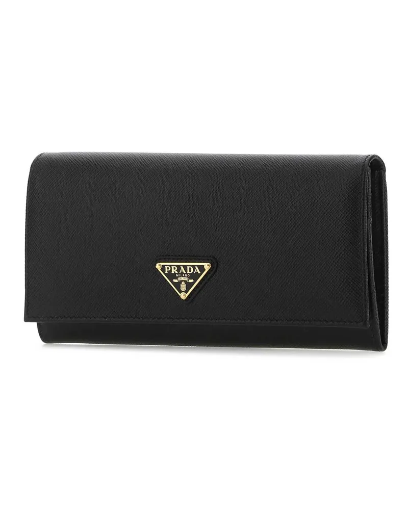 Prada Women's Black Leather Wallet F0002 Portafogli Black
