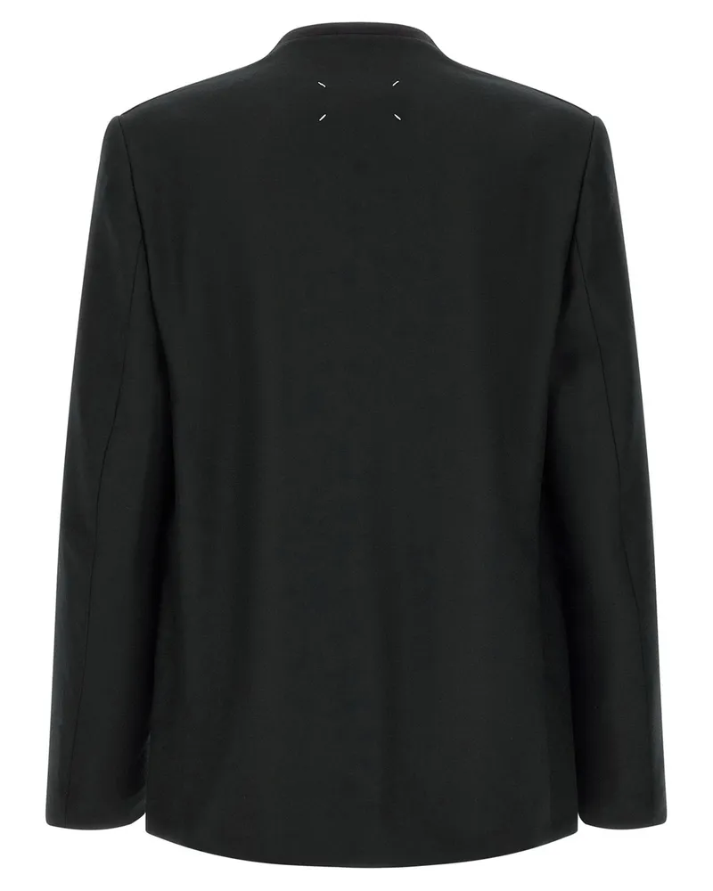 Maison Margiela Minimal Blazer — Black Black