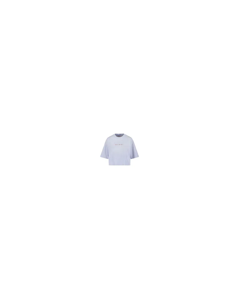 Marni Women's T-Shirts And Polos Light Blue Cotton Blue