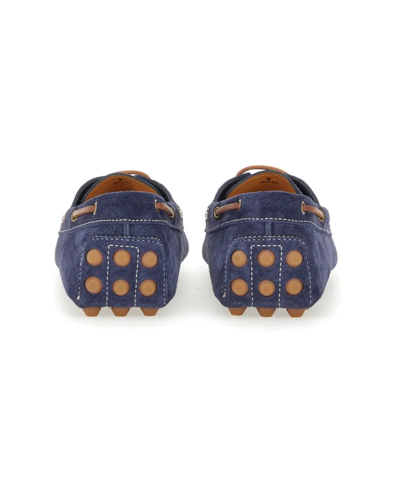 TOD'S Calfskin Loafer — Blue Blue