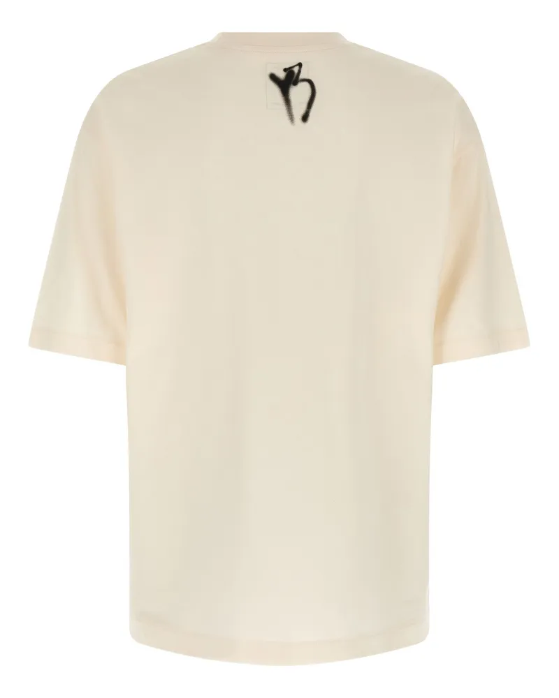 Y-3 Graphic Print T-Shirt — Cream Cream