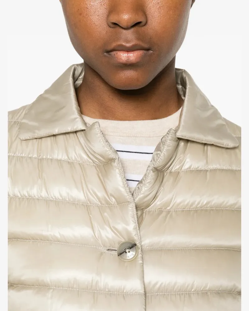 Herno Women's Quilted Button-Up Jacket Ss26 W Beige