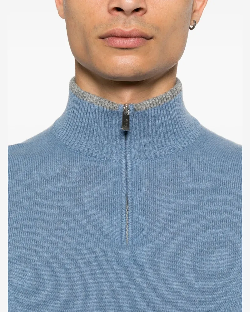 Fedeli Women's Cashmere Cardigan Aw24 M Blue