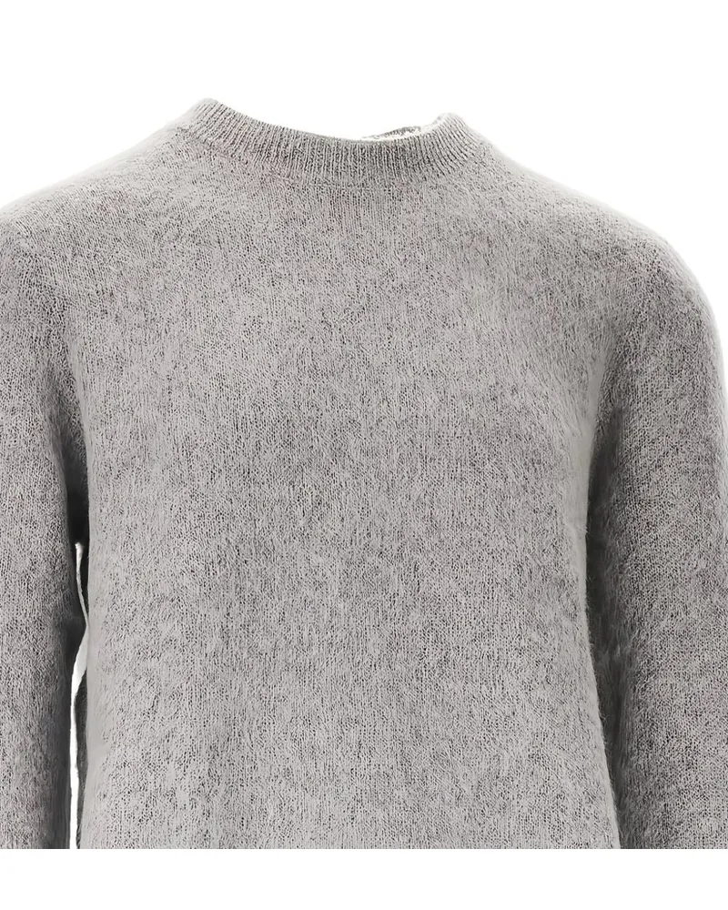 Emporio Armani Wool Crewneck Sweater — Grey Grey