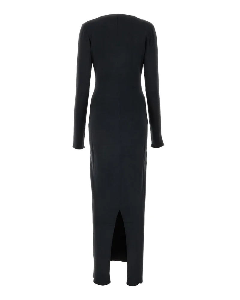 Magda Butrym 343723 Grey Shell Silk. Abiti Dress Black