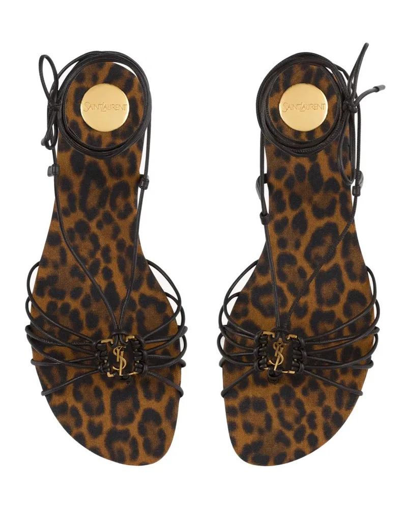 Saint Laurent Babylone Sandals — Multicolor Multicolor