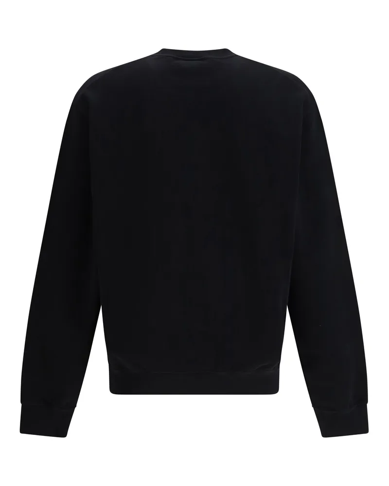 Dsquared2 Logo-Print Cotton-Fleece Sweatshirt — Black Black