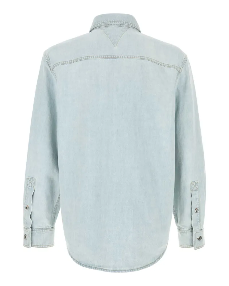 Bottega Veneta Cotton Denim Shirt — Light blue Light