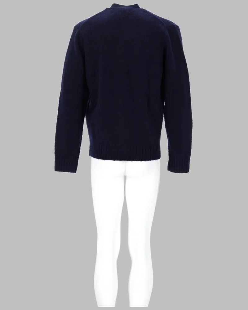ASPESI Knitted Cardigan — Blue Blue