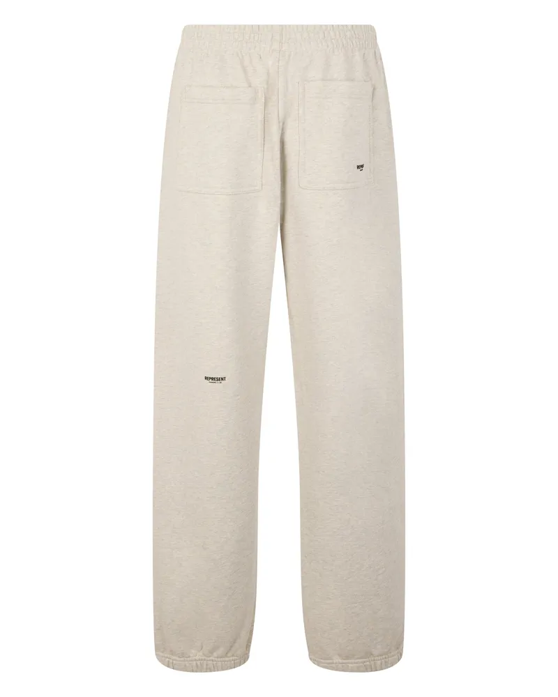 REPRESENT Men's Track Pants Cream Marl Cotton Beige
