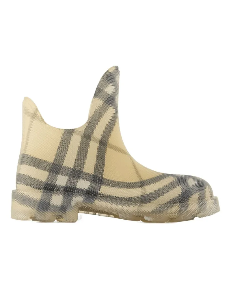 Burberry Women's Marsh Low Ankle Boots -  Synthetic Beige Shoes Ankle-Boots Beige