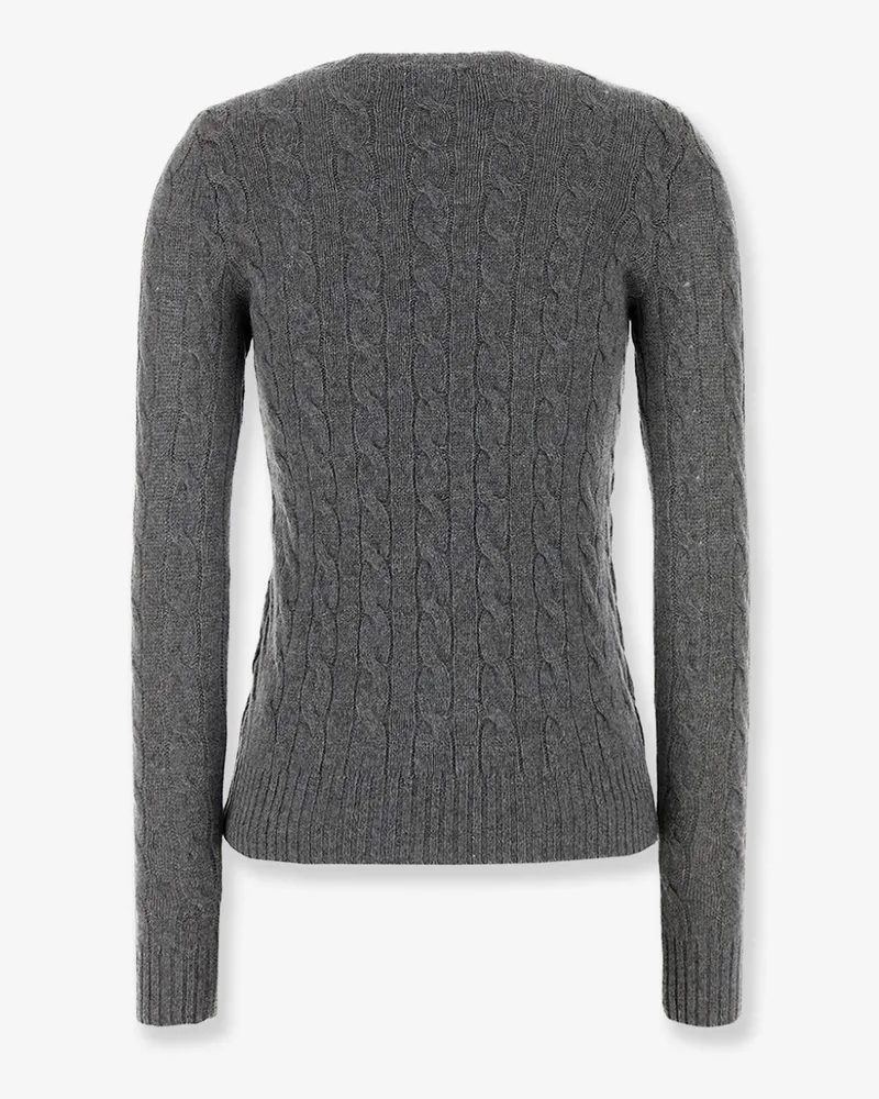 Ralph Lauren Women Crew-Neck Wool-Cashmere Sweater Grey Gray