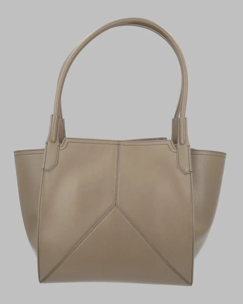 Victoria Beckham Women's Tote Bag Victoria Beige Calf Leather Shoulder Beige