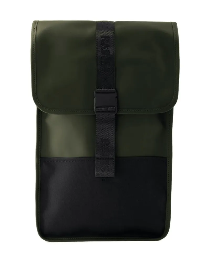 RAINS Unisex Trail Backpack -  Synthetic Green Bags Backpacks Green