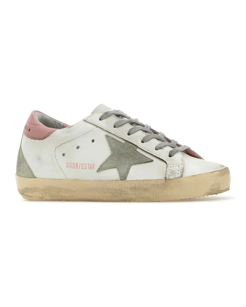Golden Goose Women's Multicolor Leather Superstar Sneakers 10914 Cow White