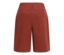 Women's Cotton Bermuda Shorts Red Pear Cotton; Elastane