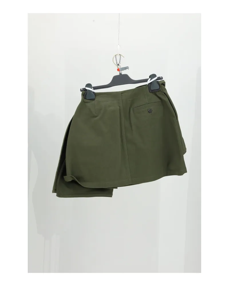 Dior Women's Mini Skirt Khaki Cotton Khaki