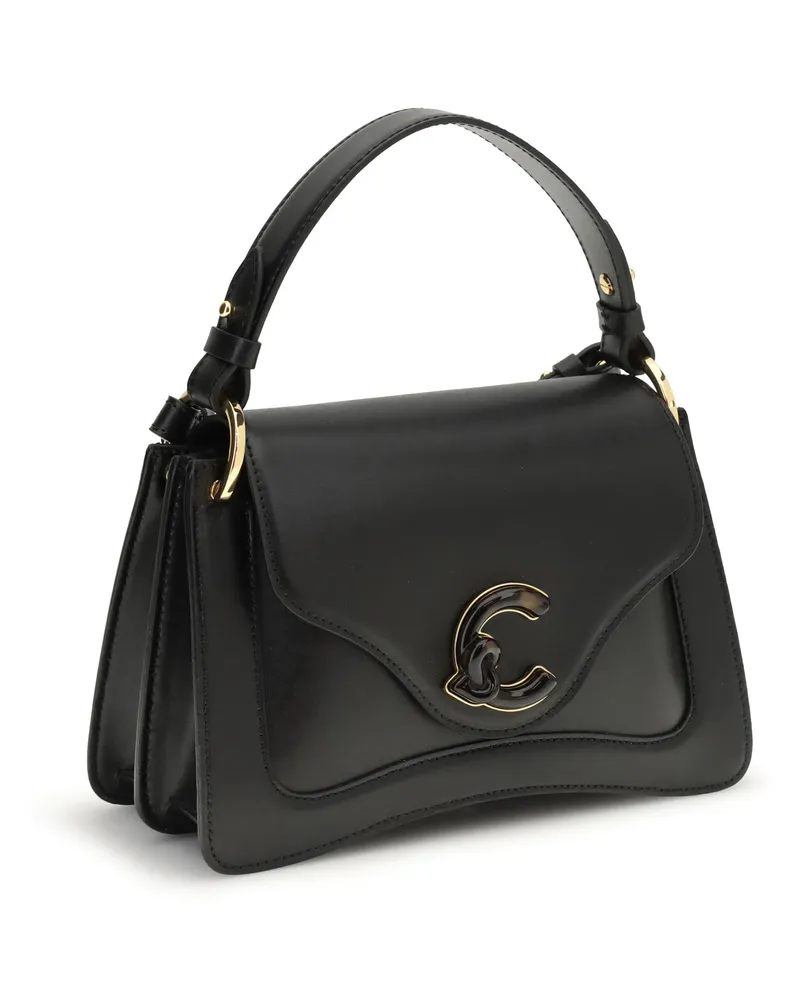 Coccinelle Women's C-Me Shoulder Bag Noir Calf Leather Bos Taurus Black