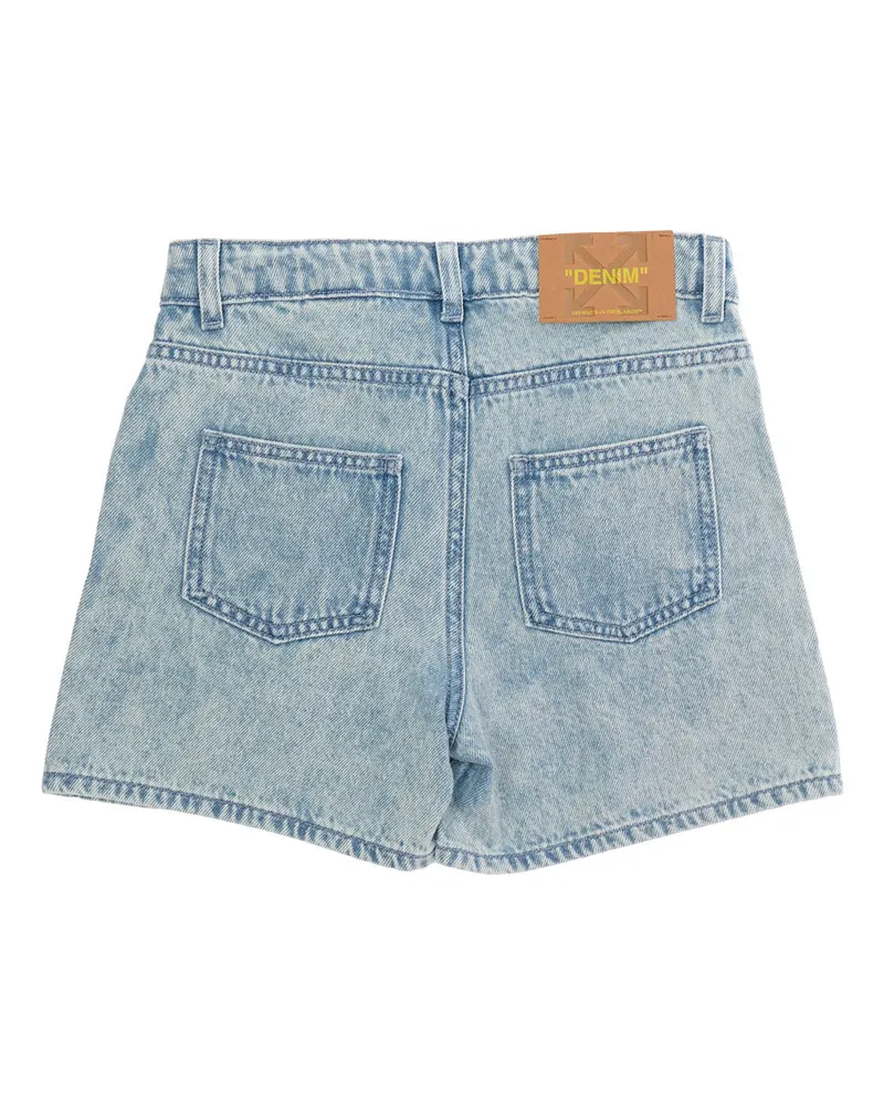OFF-WHITE Girls Cotton Shorts Light Blue Blue