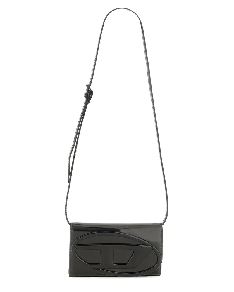 Diesel Women's 1dr Clutch Black Pmu Shoulder Bags Black