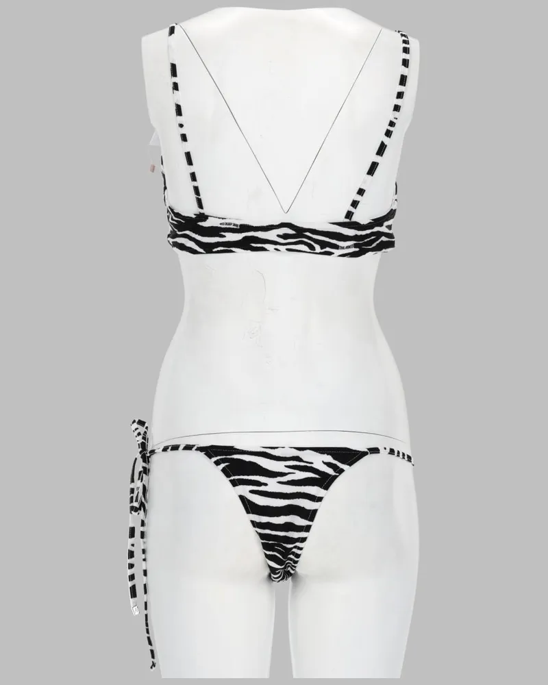 ATTICO Animalier Print Bikini — Multicolor Multicolor