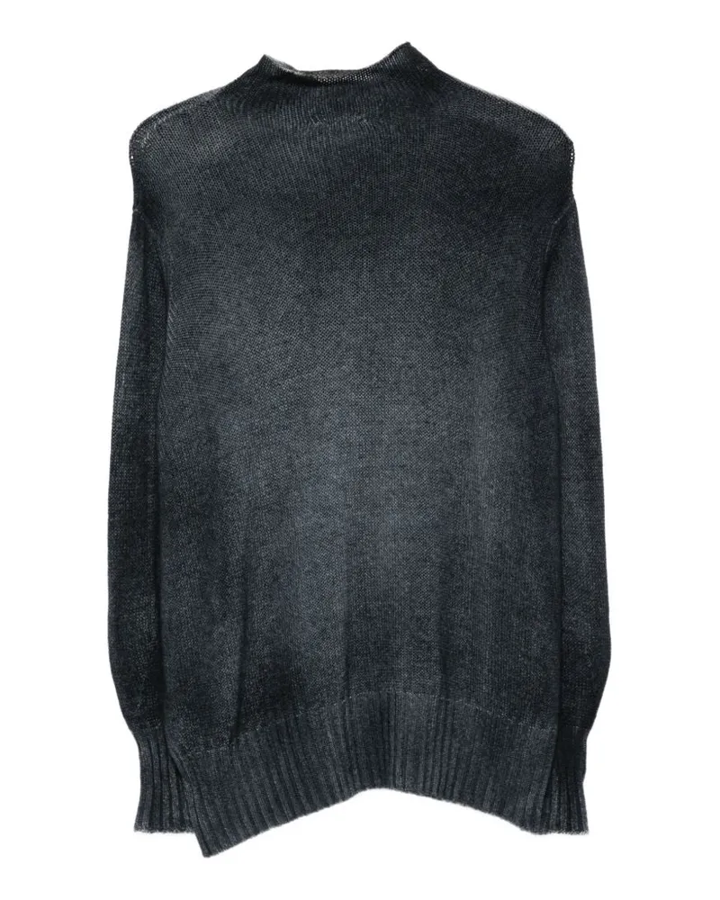 Avant Toi Cashmere Mock Neck Sweater — Charcoal Charcoal