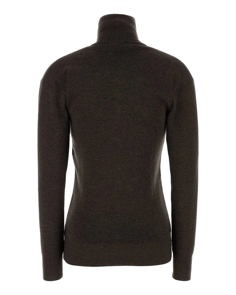 Christophe Lemaire Wool Knit Cardigan — Brown Brown