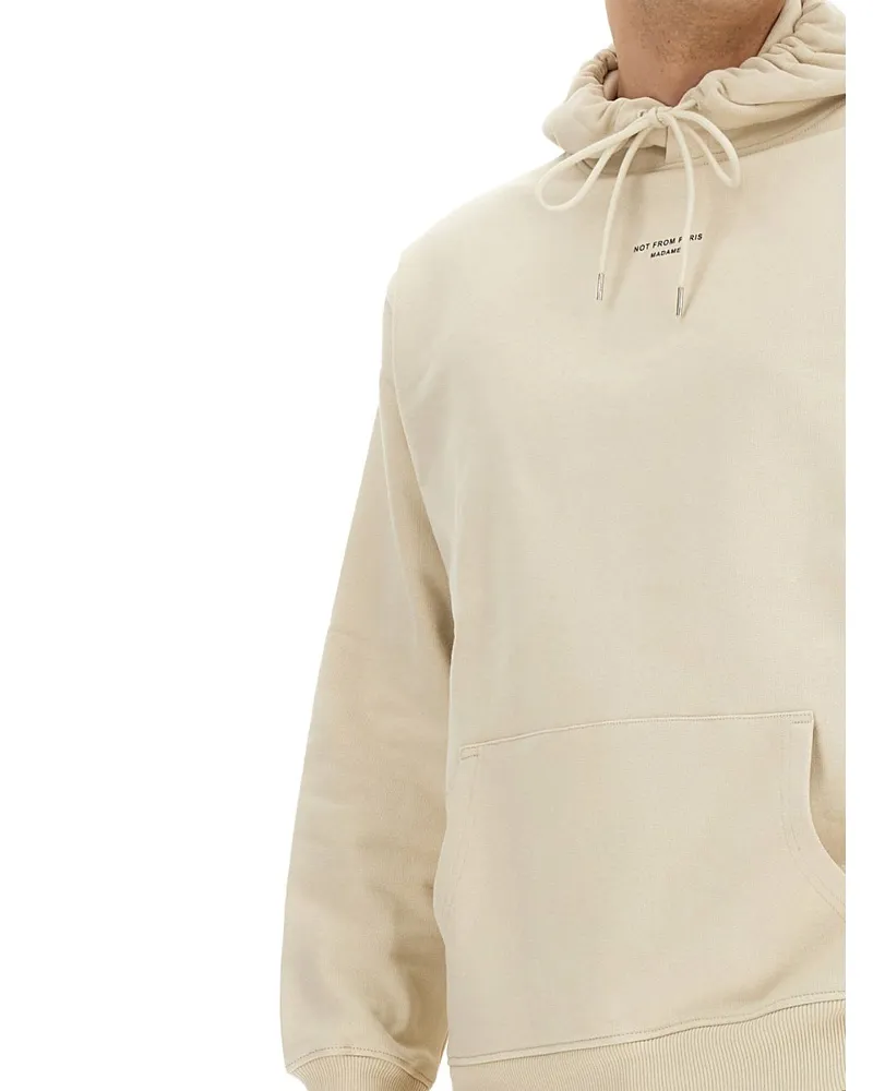 Drôle de Monsieur 100% Cotton Hoodie — Beige Beige