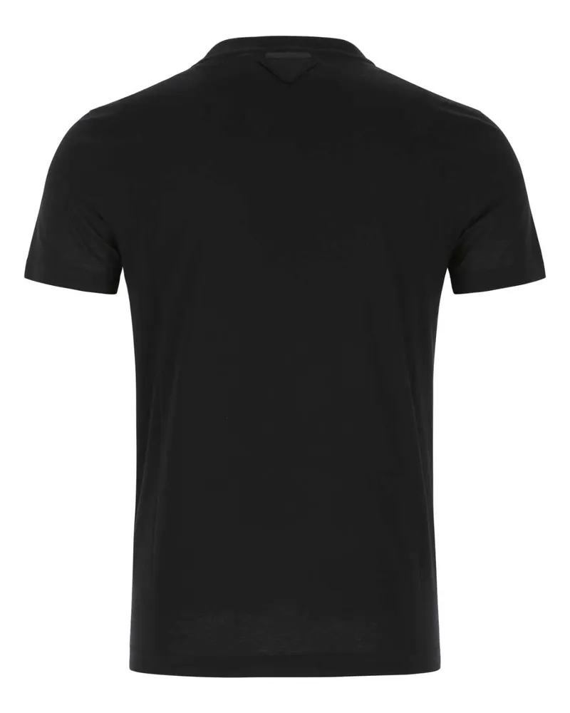 Prada Men's Cotton T-Shirt Black Black