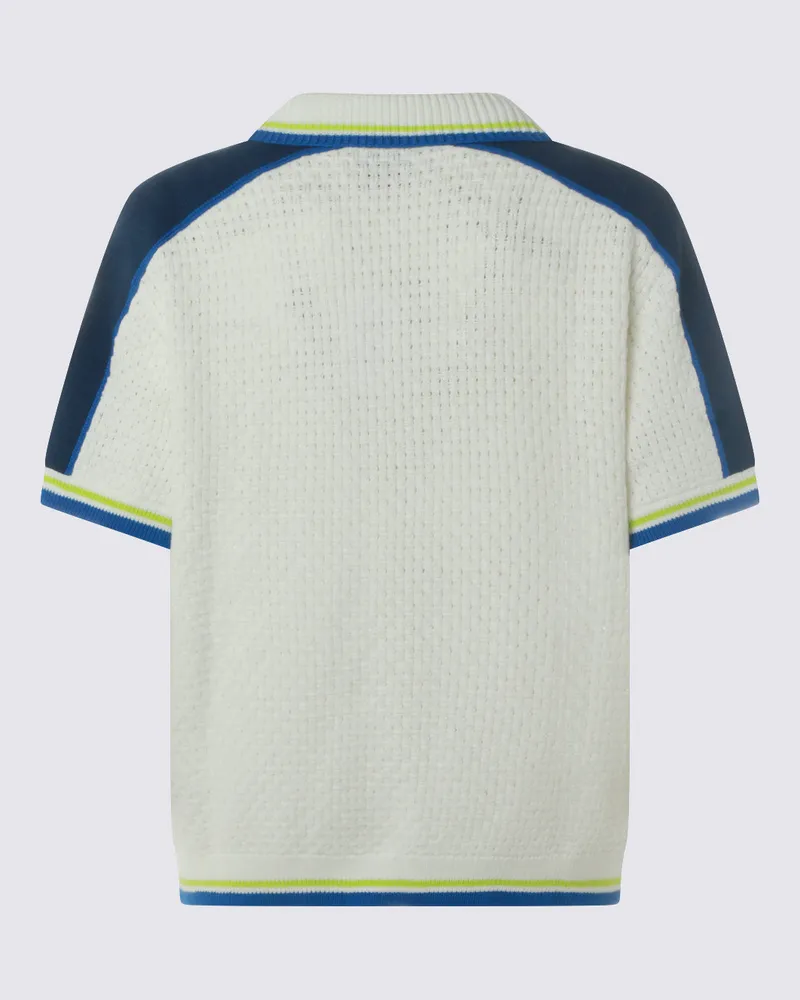Casablanca Paris Men's Shirts White Blue Co Pl White