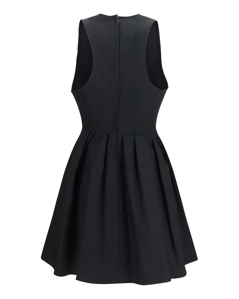 Max Mara Sleeveless Cotton Dress — Black Black