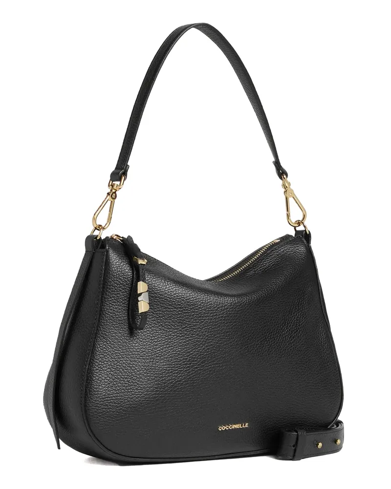 Coccinelle Women's Shoulder Bag Nory Leather Black Bovine Black